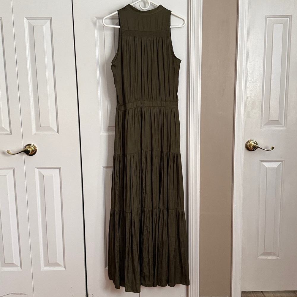 Banana Republic Dark Olive Maxi Dress - Picture 5 of 6